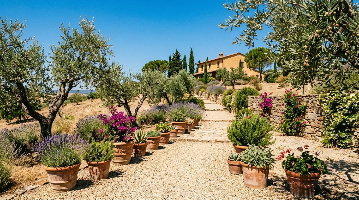 Sun-Friendly Shrub Layout